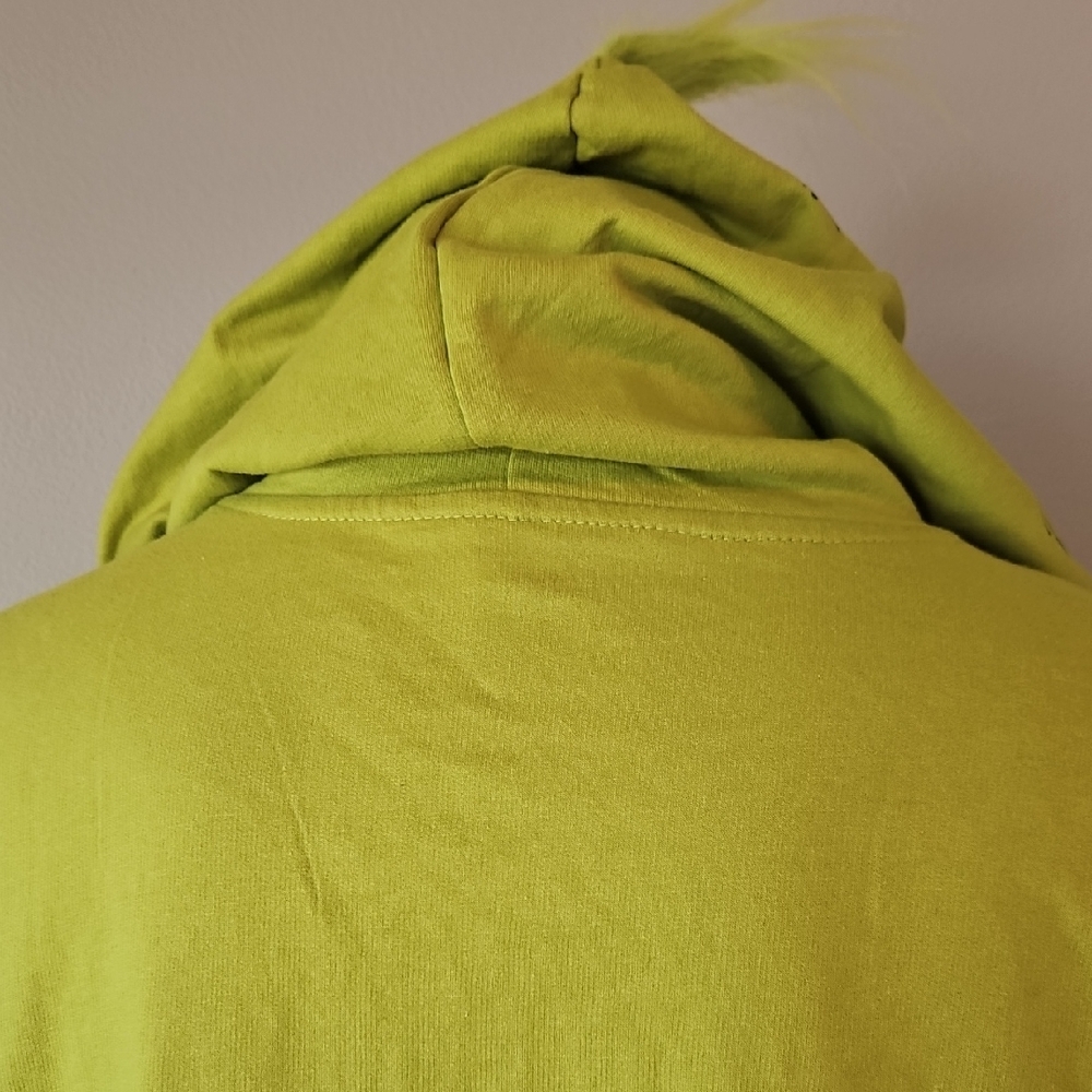 The Grinch Dr. Seuss Lime Green Hoodie Pullover Size Small - Picture 5 of 7